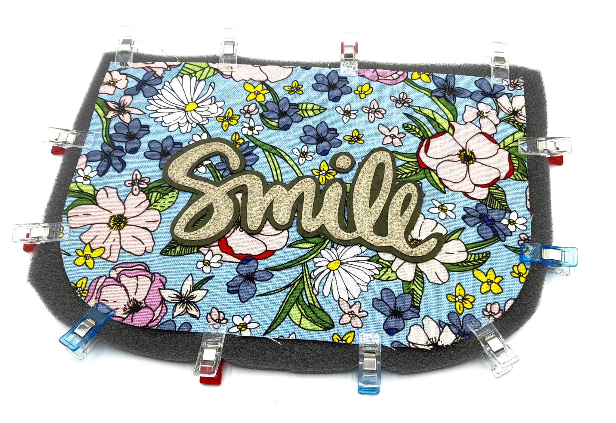 Coudre de la mousse sur résille - Limalou Creations