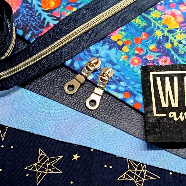 Kit Aria Voyage - Bleu noir or - Tissu LPSDC