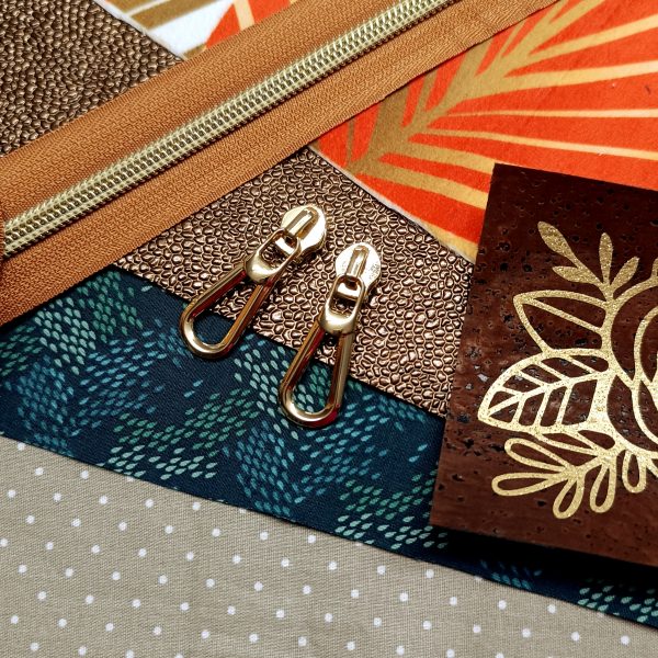 Kit Aria Voyage - Velours ras orange et or