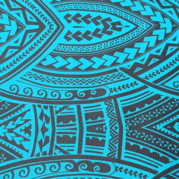 Coupon simili - Ethnique bleu canard et noir