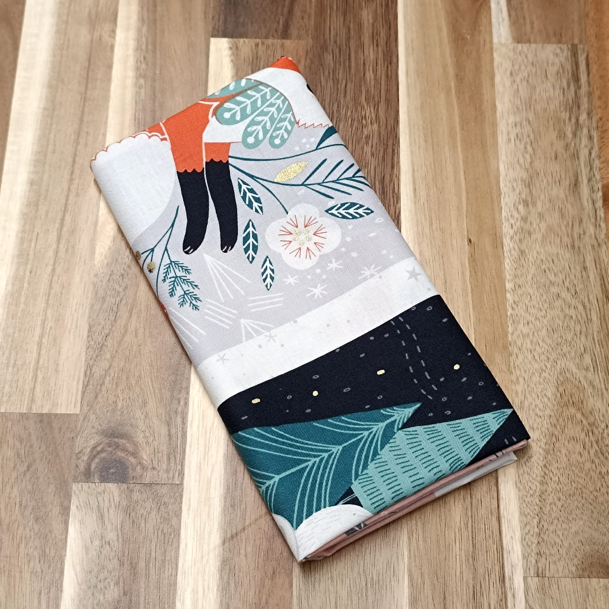 Coupon coton - 4 carrés Dashwood - Métalliques