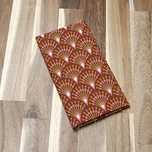 Coupon coton - Eventails orange