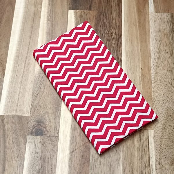 Coupon coton - Chevrons rouges