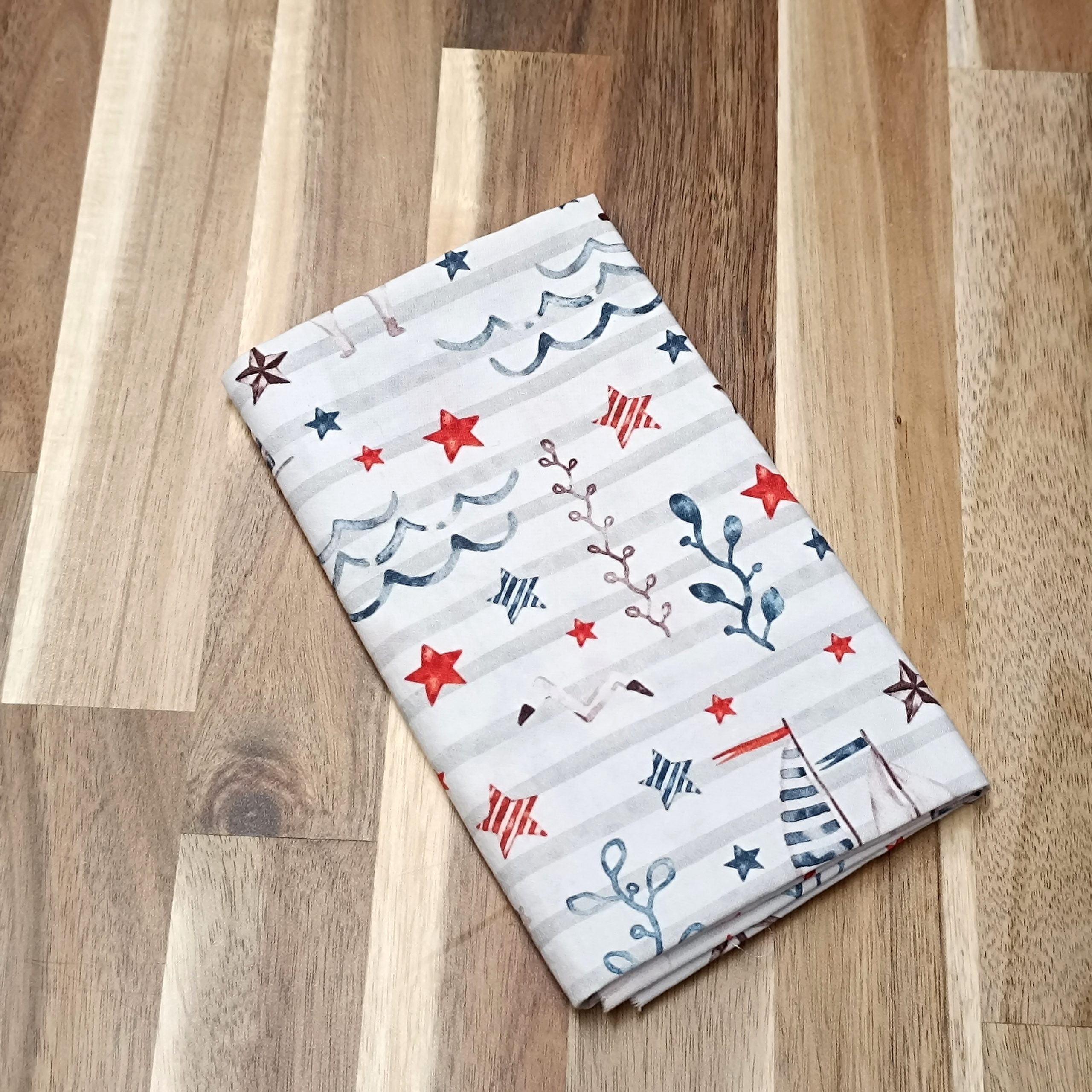 Coupon coton - Lapins à la mer