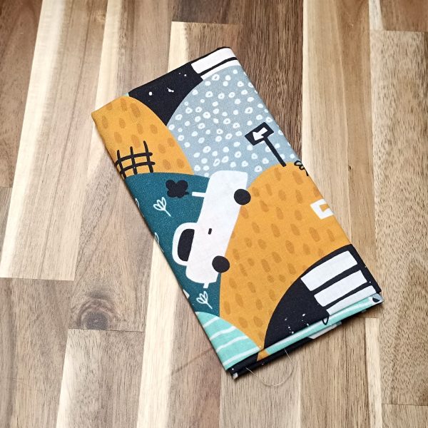 Coupon coton - Montagnes et voitures