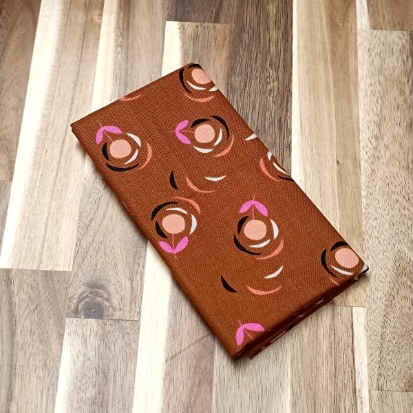 Coupon coton - Dashwood beige marron et rose