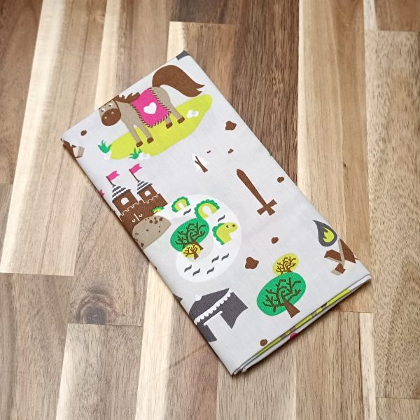 Coupon coton - Chevaliers et dragons