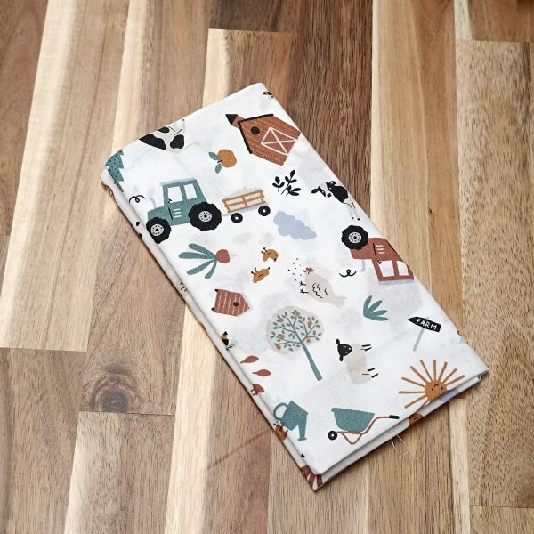 Coupon coton - Tracteurs et vaches