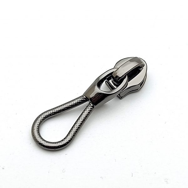 Curseur métal - Cordelette métal gun métal