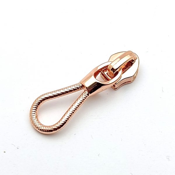 Curseur métal - Cordelette métal rose gold