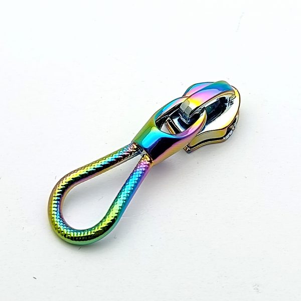 Curseur métal - Cordelette métal rainbow