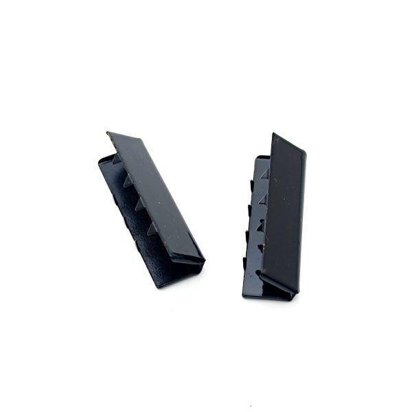 Lot de 2 embouts de sangle à griffes - Noir - 30 mm