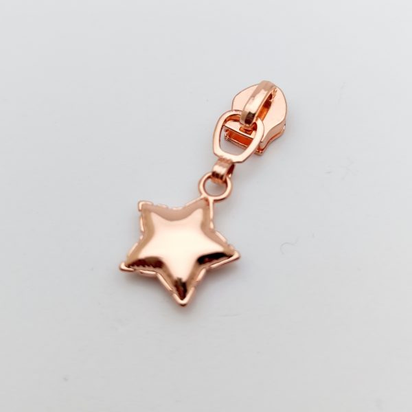 Curseur métal - Etoile pleine rose gold
