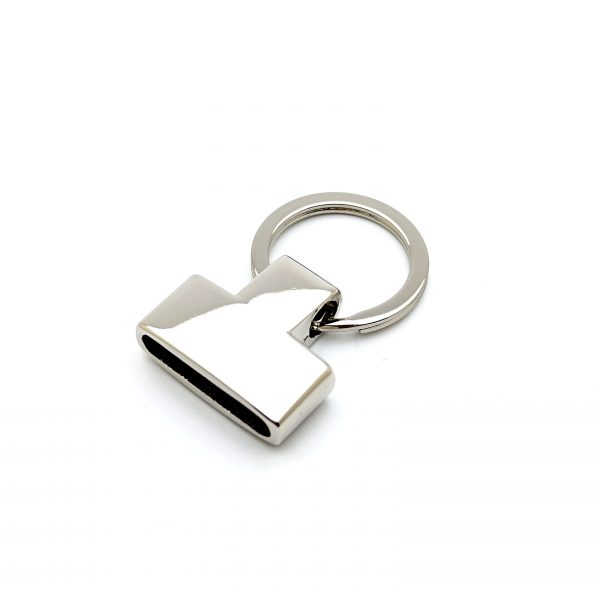 Porte clé pompon - Argent
