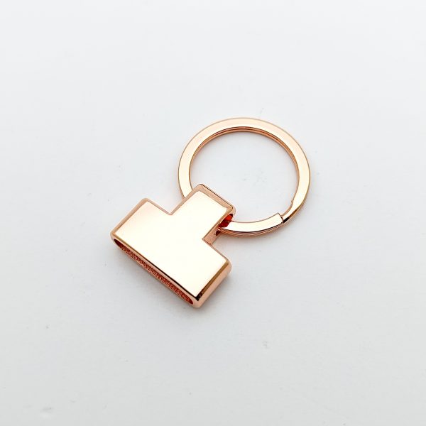 Porte clé pompon - Rose gold