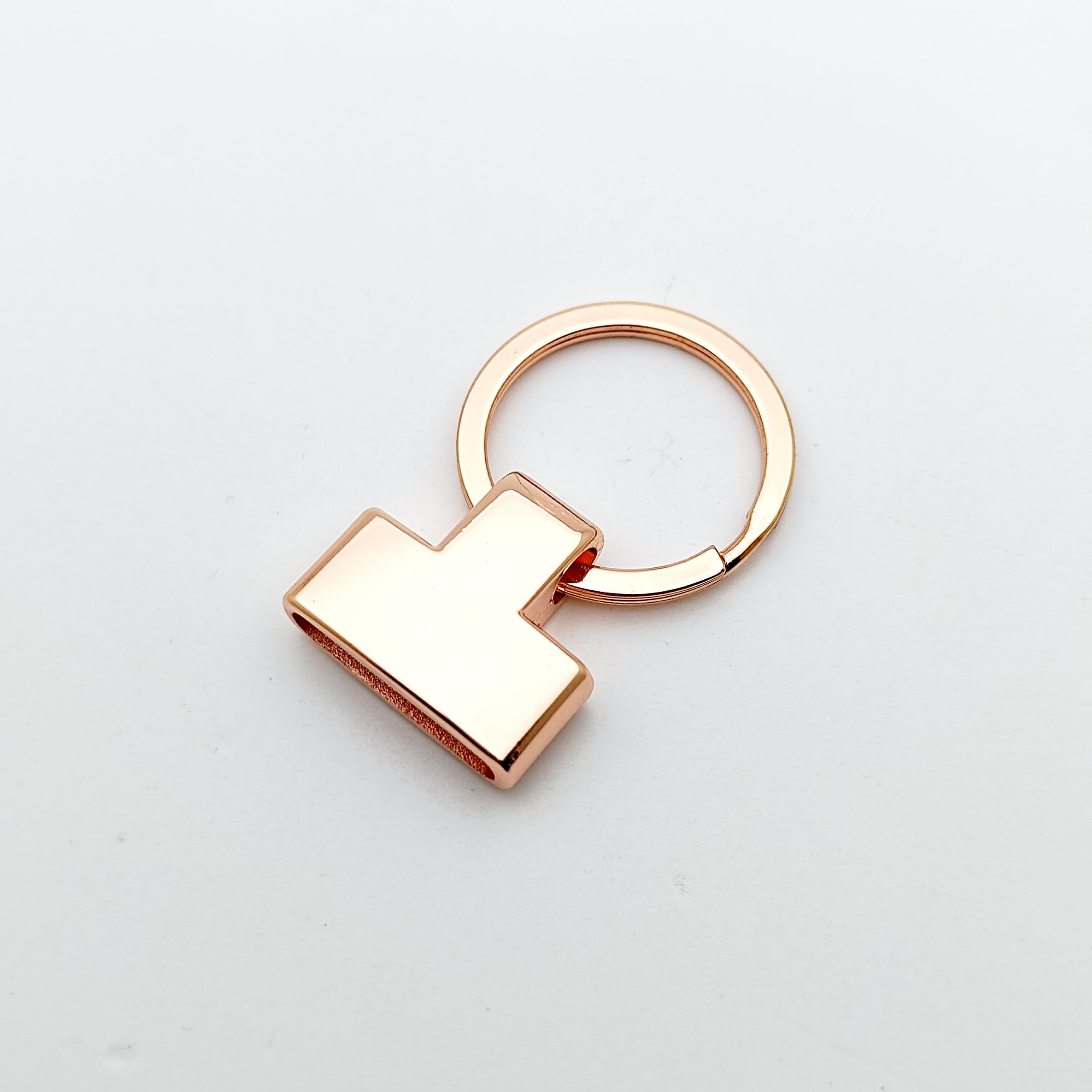 Porte clé pompon - Rose gold
