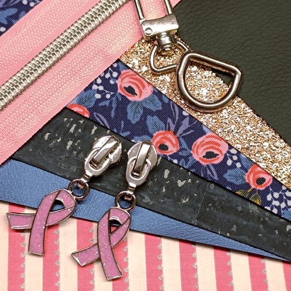Kit Edition Limitée Octobre Rose - Juliette - Petites fleurs bleues et roses