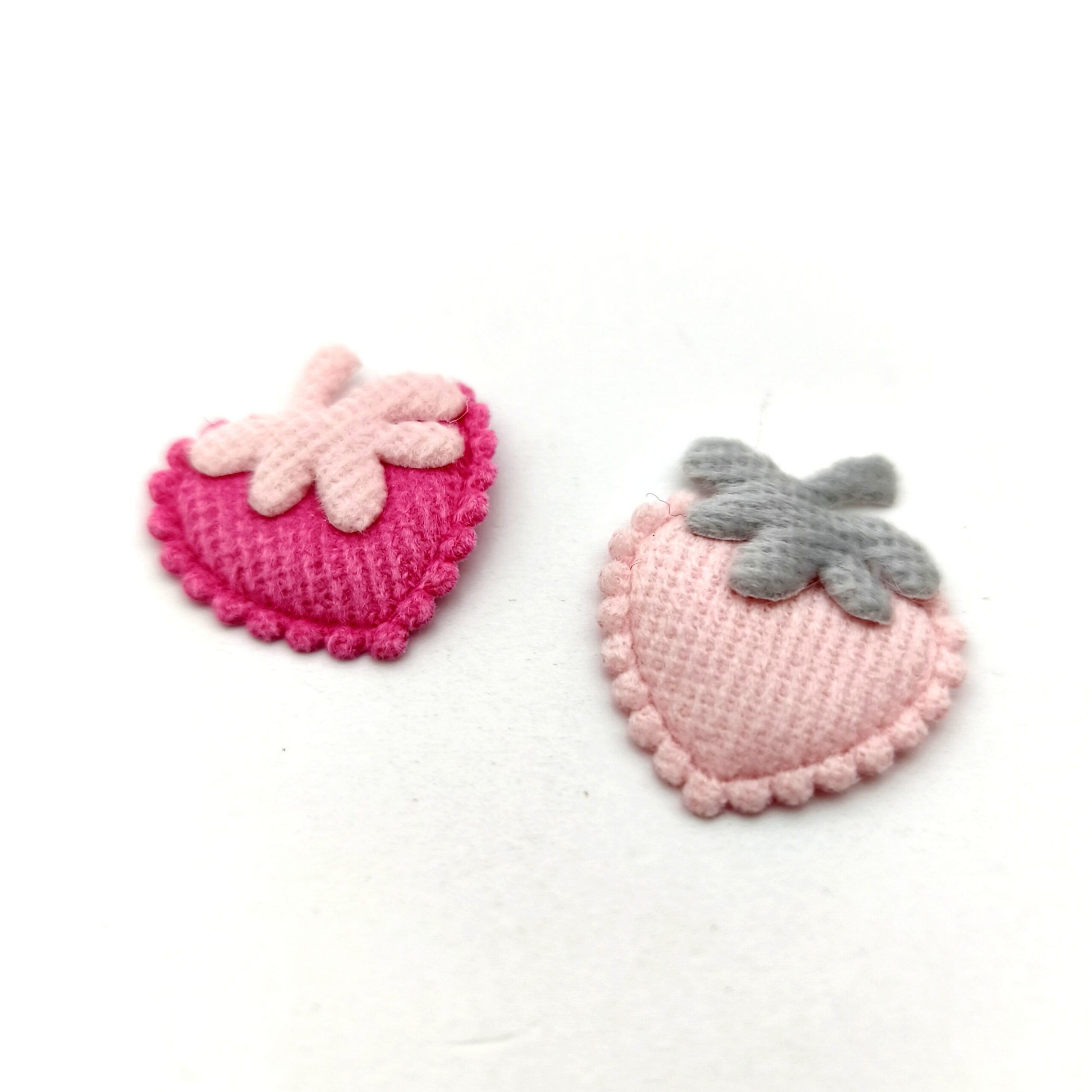 Lot de 2 patchs fraise à coudre